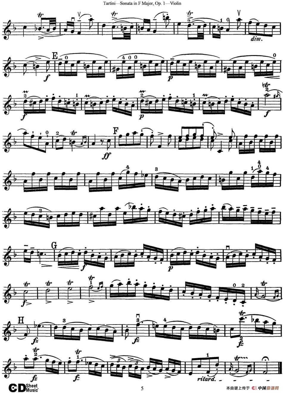 Violin Sonata in F Major Op.1