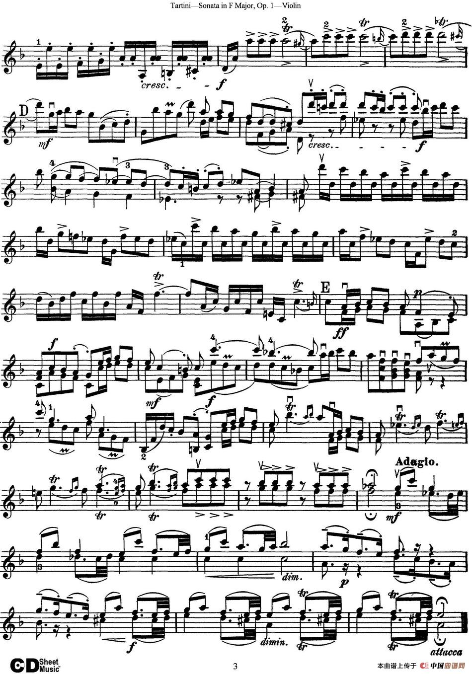 Violin Sonata in F Major Op.1