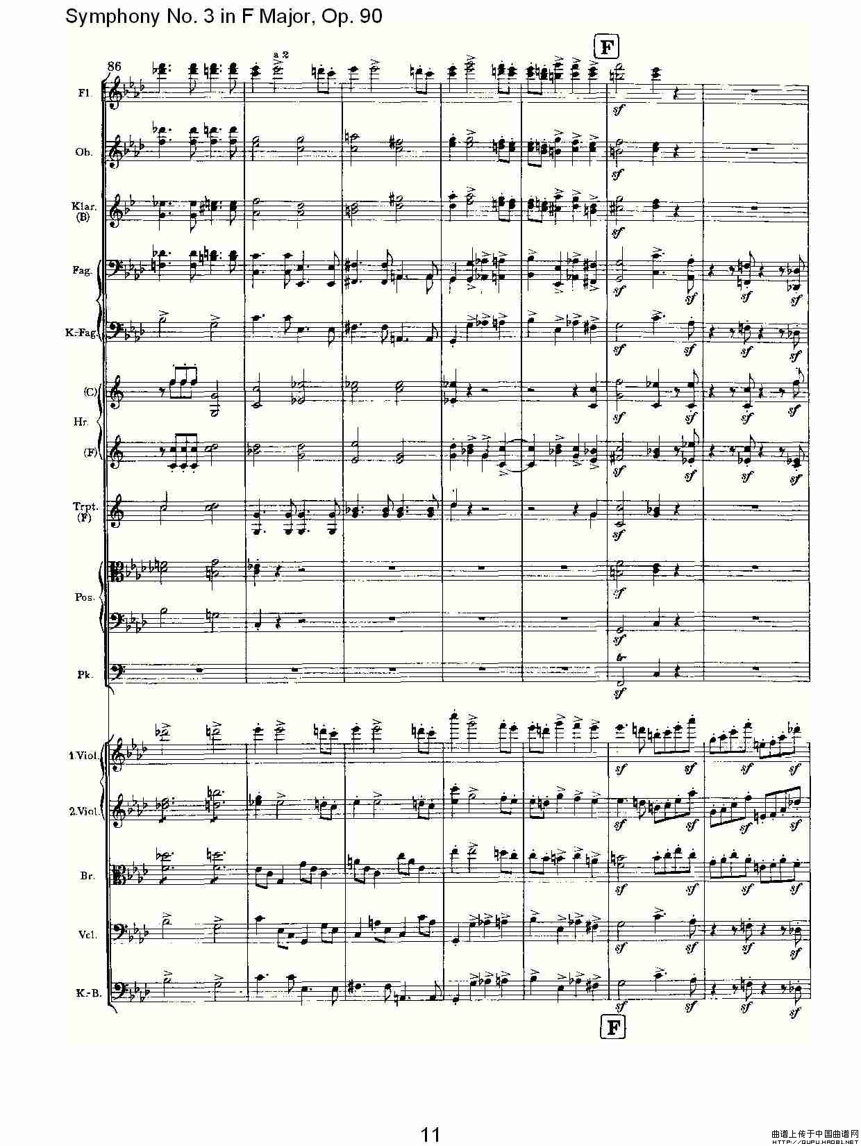 F大调第三交响曲, Op.90第四乐章