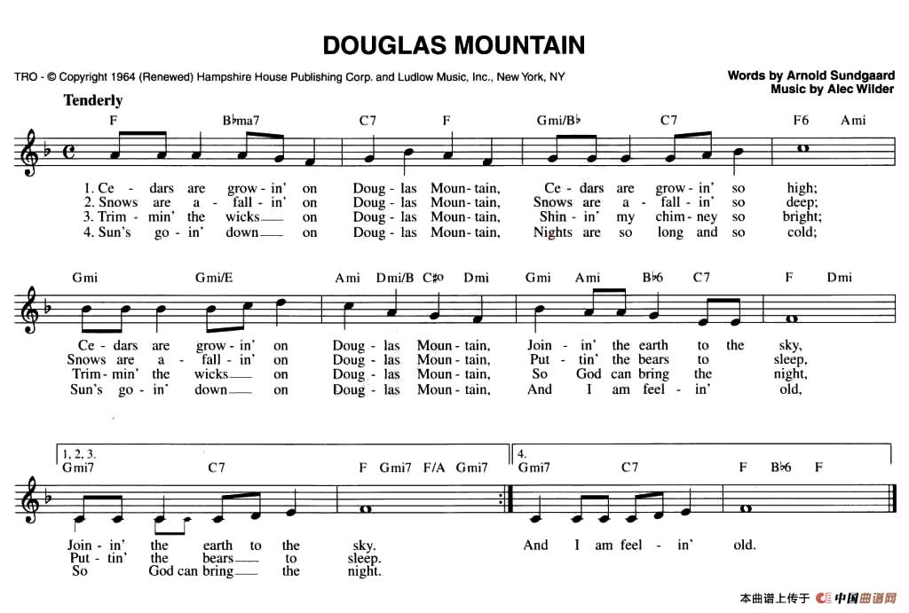 CHRISTMAS CELEBRATIONS：48.DOUGLAS MOUNTAIN