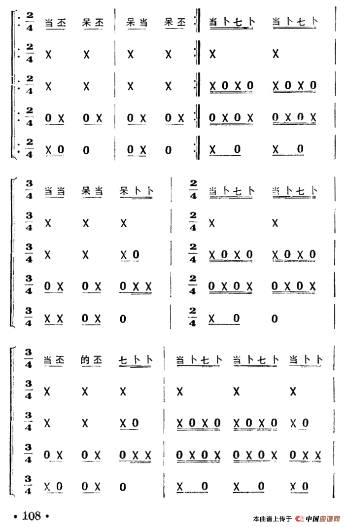 八哥洗澡（打击乐合奏）