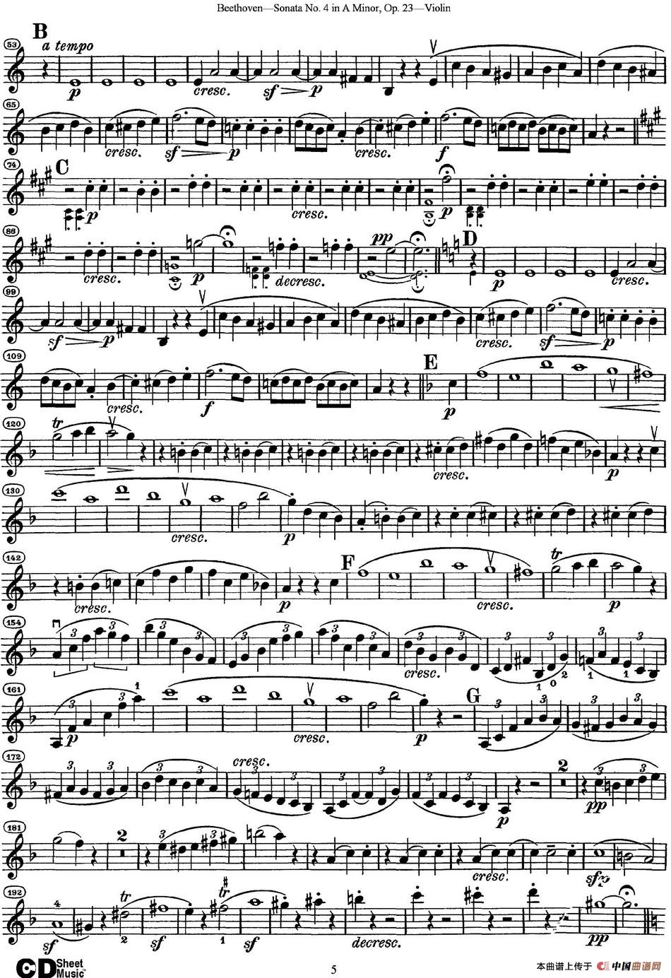 Violin Sonata No.4 in A Minor Op.23_3