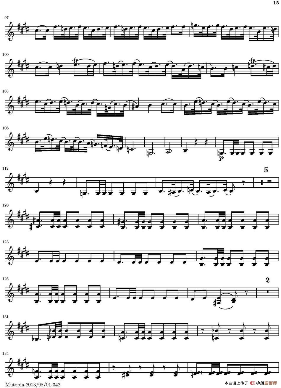 String Quartet nr.18 in E minor（E小调弦乐四重奏）（第