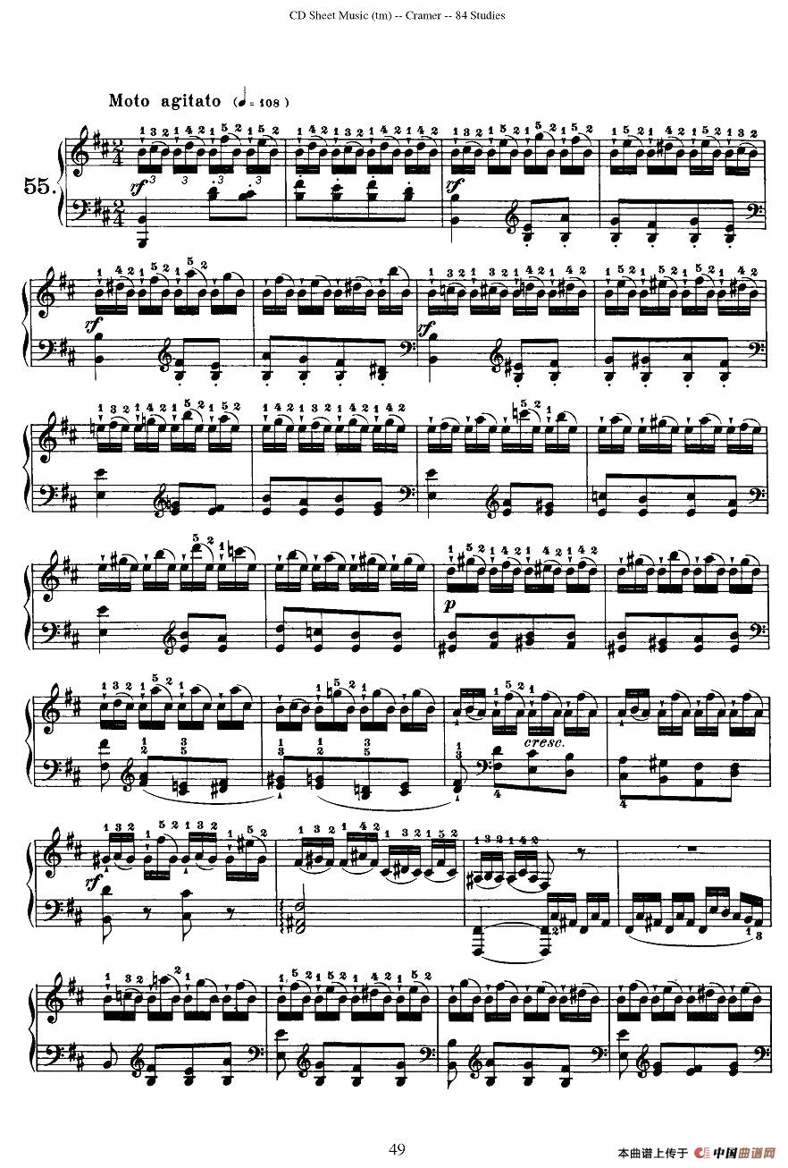 Cramer - 84 exercices（51—55）（克拉莫84首钢琴练习