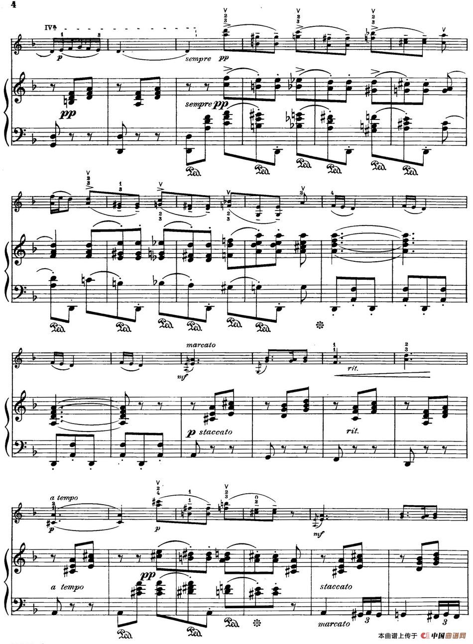 Serenade（Rachmaninoff作曲版、小提琴+钢琴伴奏）