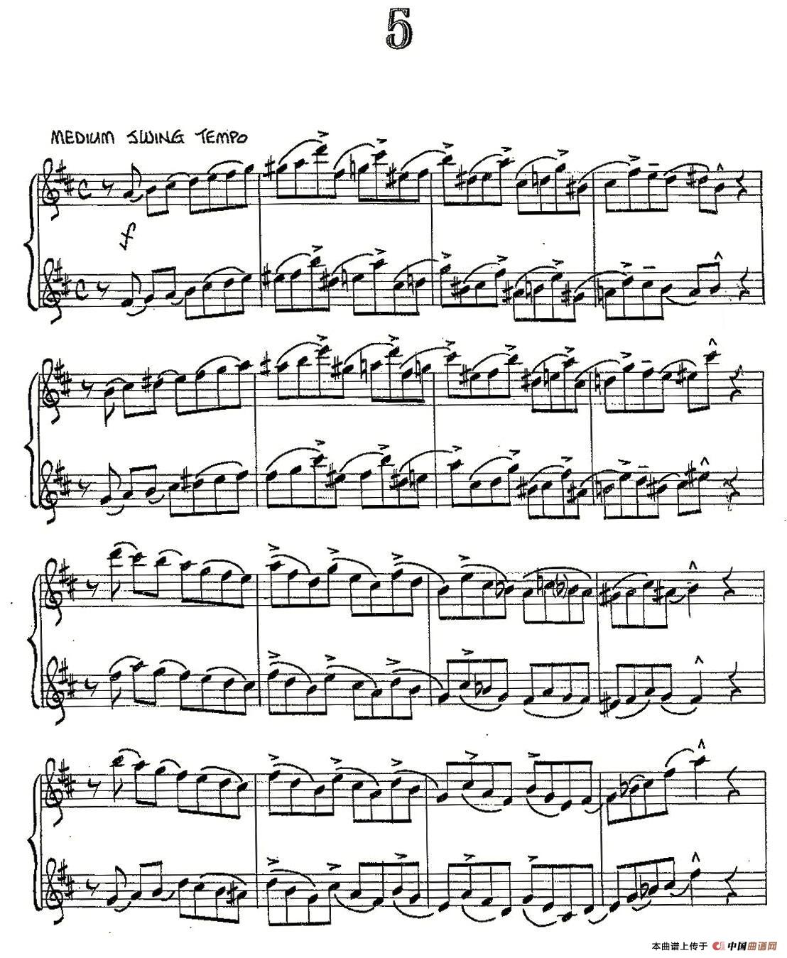 Jazz Conception For Saxophone Duets - 5（二重奏）
