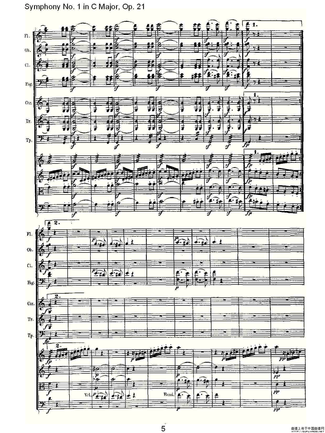 Symphony No. 1 in C Major, Op. 21（C大调第一交响曲 Op