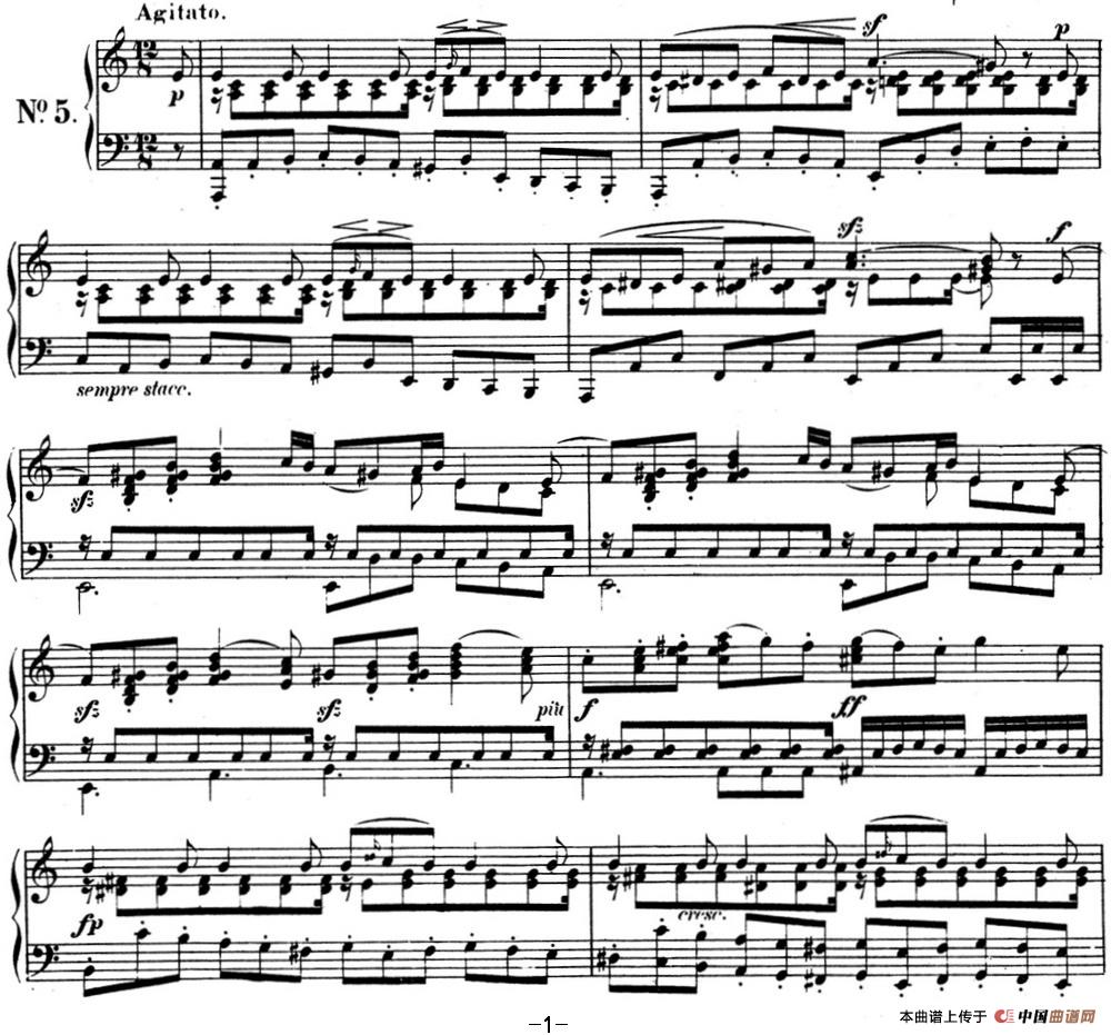 门德尔松无词歌Op.38（NO.5）