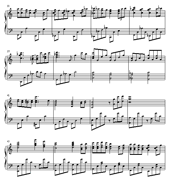 那天的河川-千与千寻插曲钢琴谱