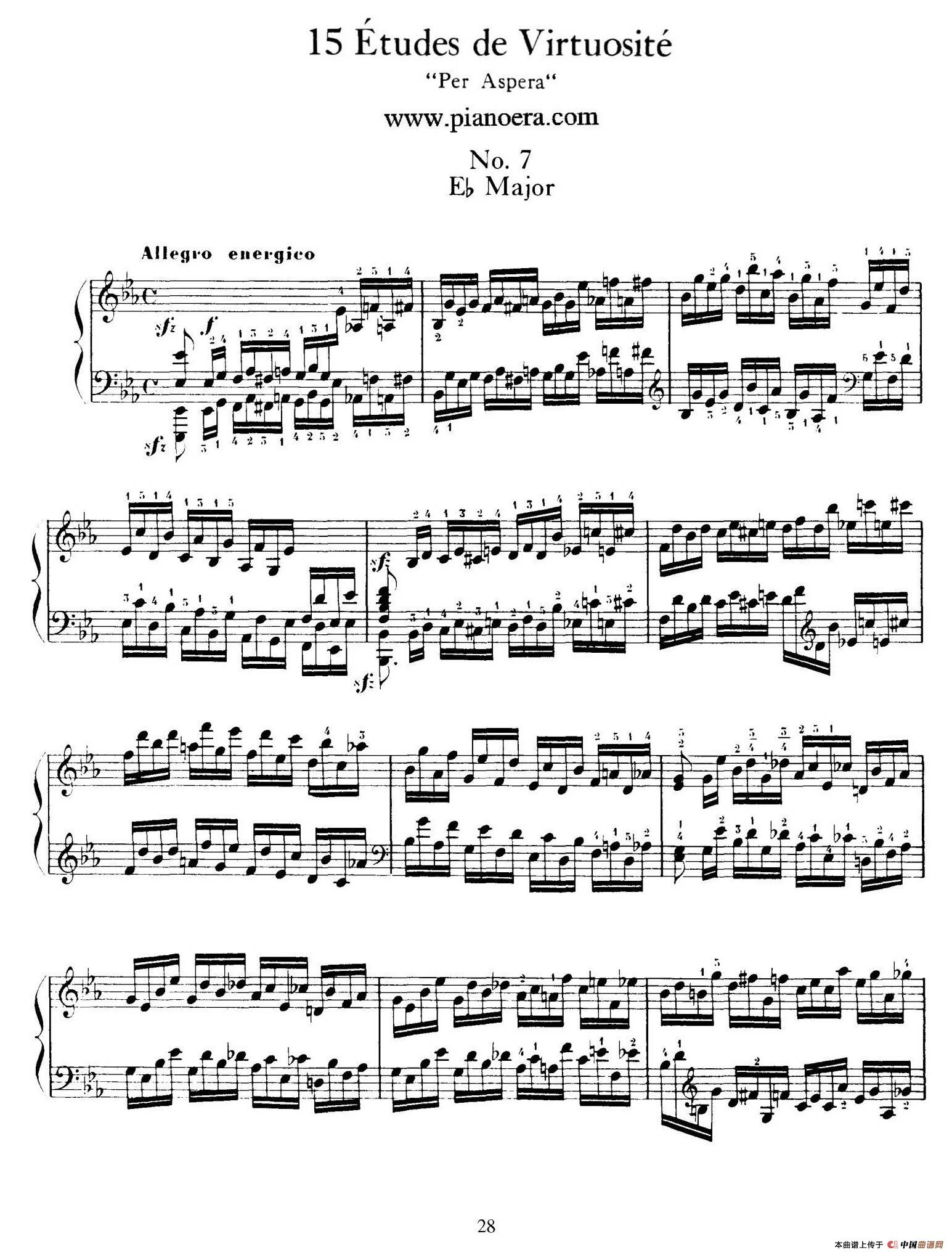 15 Etudes de Vortuosite Op.72（15首辉煌练习曲·7）