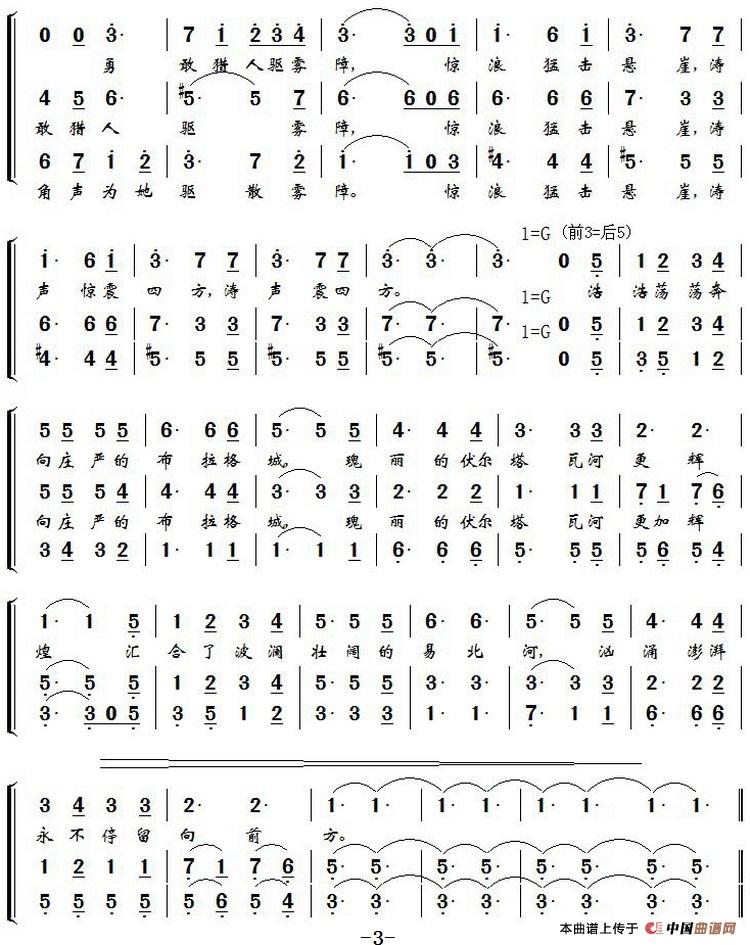 [捷]伏尔塔瓦河（林华填词编合唱版）