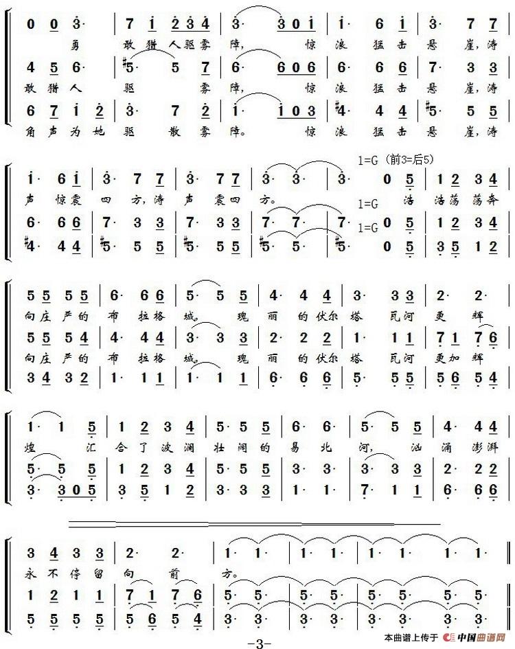 [捷]伏尔塔瓦河（林华填词编合唱版）