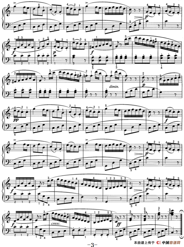 不可不弹的世界钢琴名曲：小奏鸣曲Op.36-1