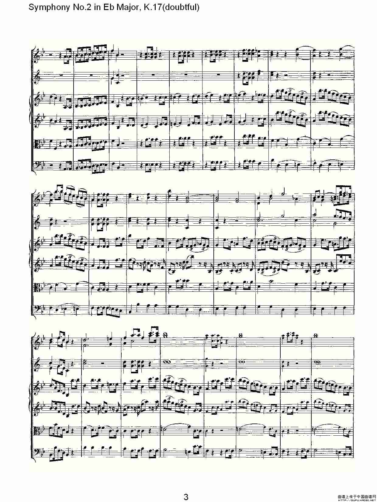 Symphony No.2 in Bb Major（doubtful))，K.1）