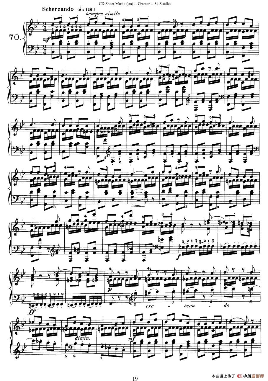 Cramer - 84 exercices（66—70）（克拉莫84首钢琴练习