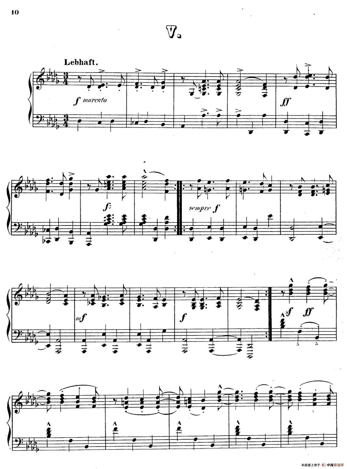 Waltzes Op.23（圆舞曲集·5、降D大调）