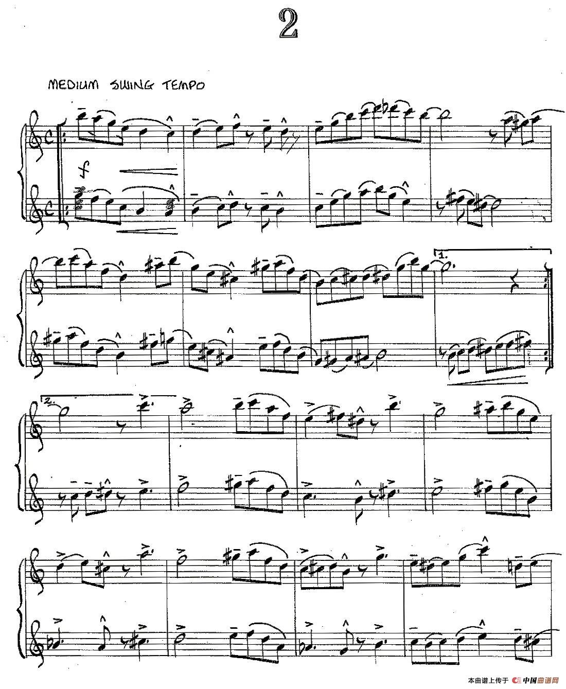 Jazz Conception For Saxophone Duets - 2（二重奏）
