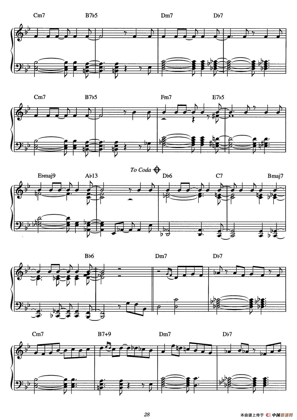 One Note Samba（samba de uma nota so）（爵士钢琴酒吧独