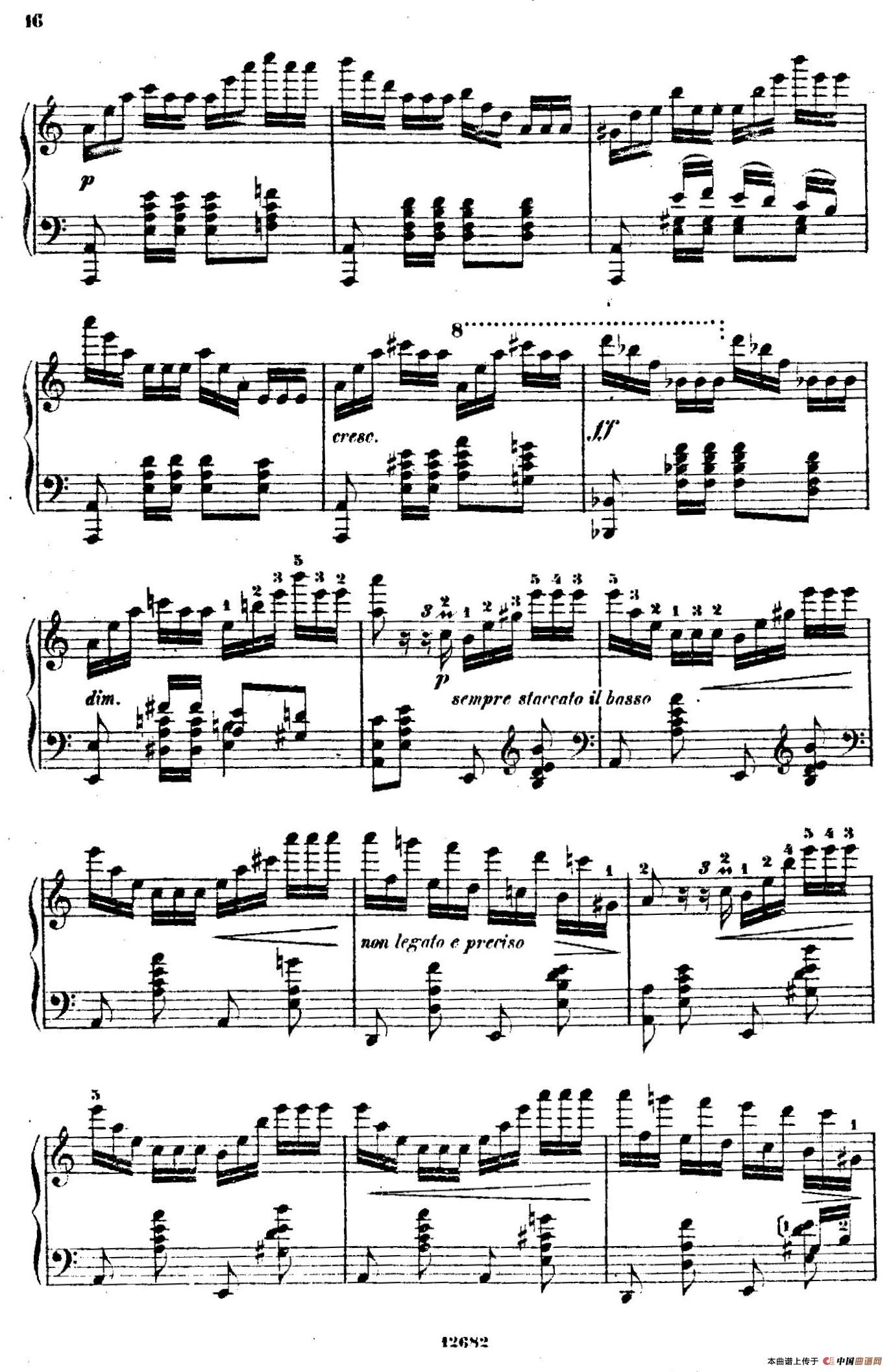 Douze Etudes de Salon Op.5（12首沙龙练习曲·3）