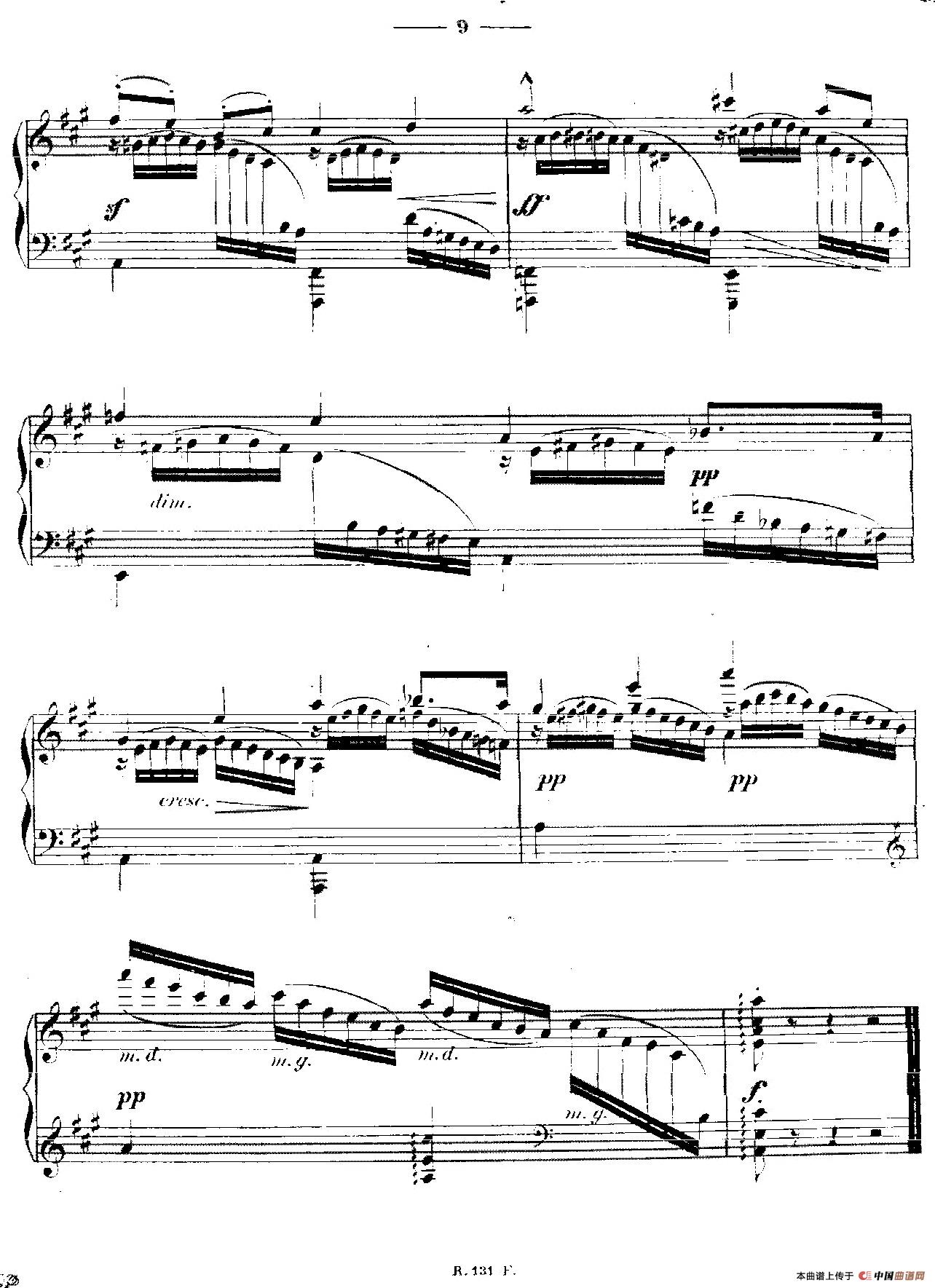 A大调练习曲“小溪”（Op.6）