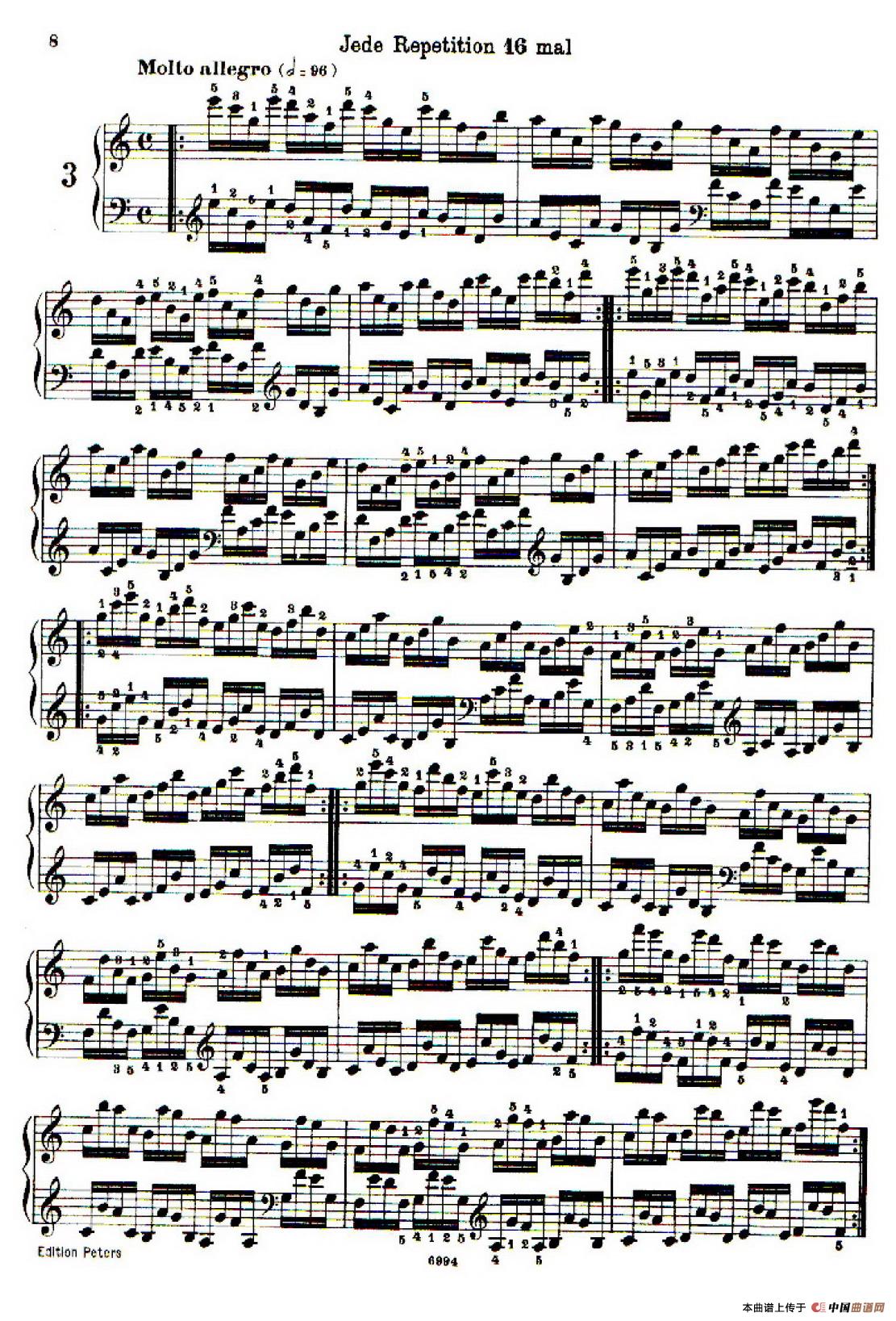 School of the Virtuoso Op.365（60首钢琴高级练习曲·3）