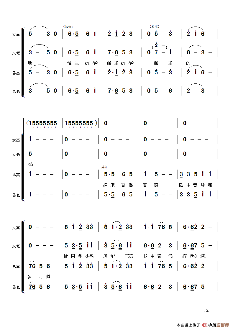 毛主席诗词交响组歌：沁园春·长沙