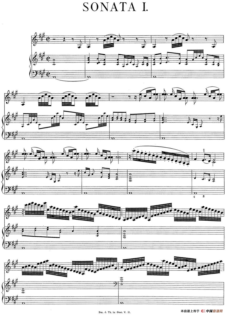 Biber Violin Sonata I（小提琴+钢琴伴奏）