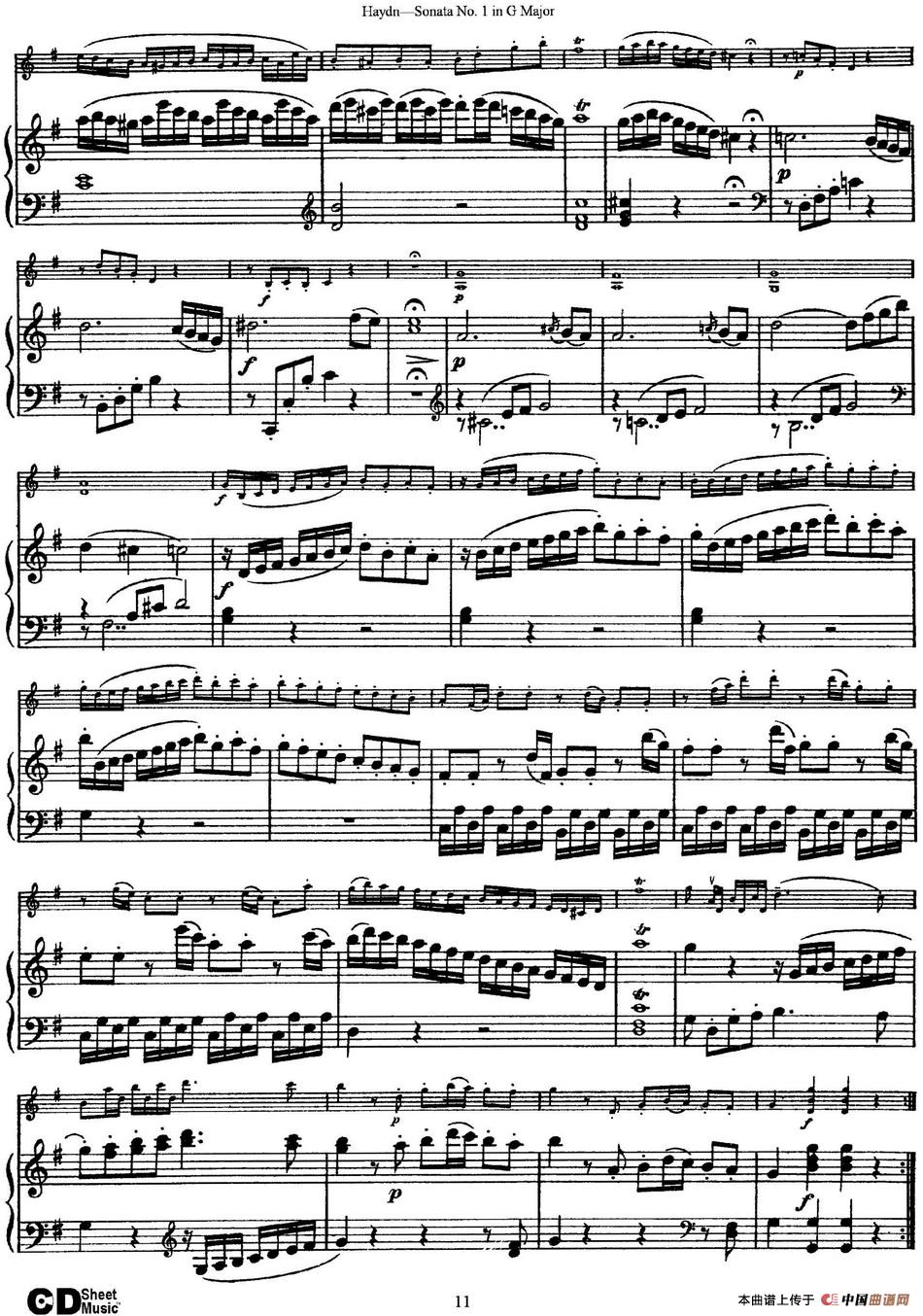 Violin Sonata No.1 in G Major（小提琴+钢琴伴奏）