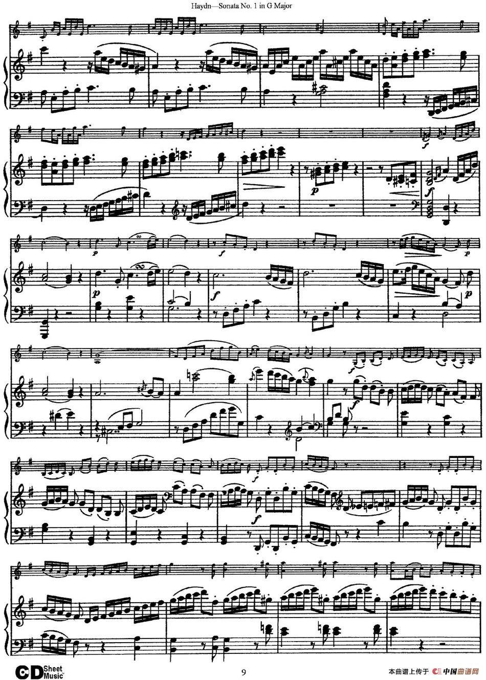 Violin Sonata No.1 in G Major（小提琴+钢琴伴奏）