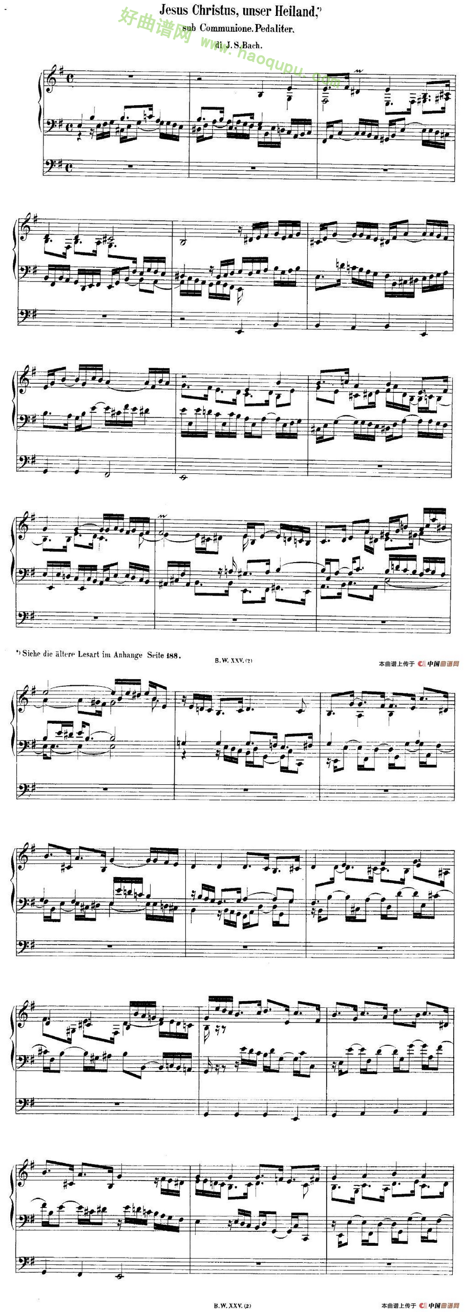 《巴赫18首赞美诗前奏曲》（15）电子琴简谱第2张