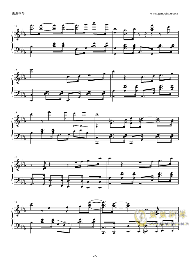 【JAZZ】夜的钢琴曲爵士版钢琴谱