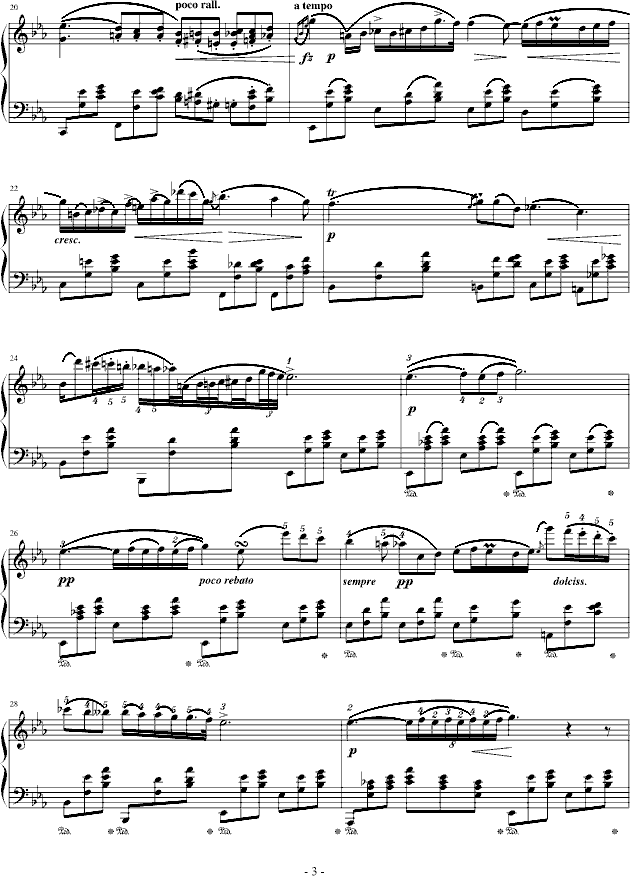 降E大调夜曲-（Op.9-2）钢琴谱