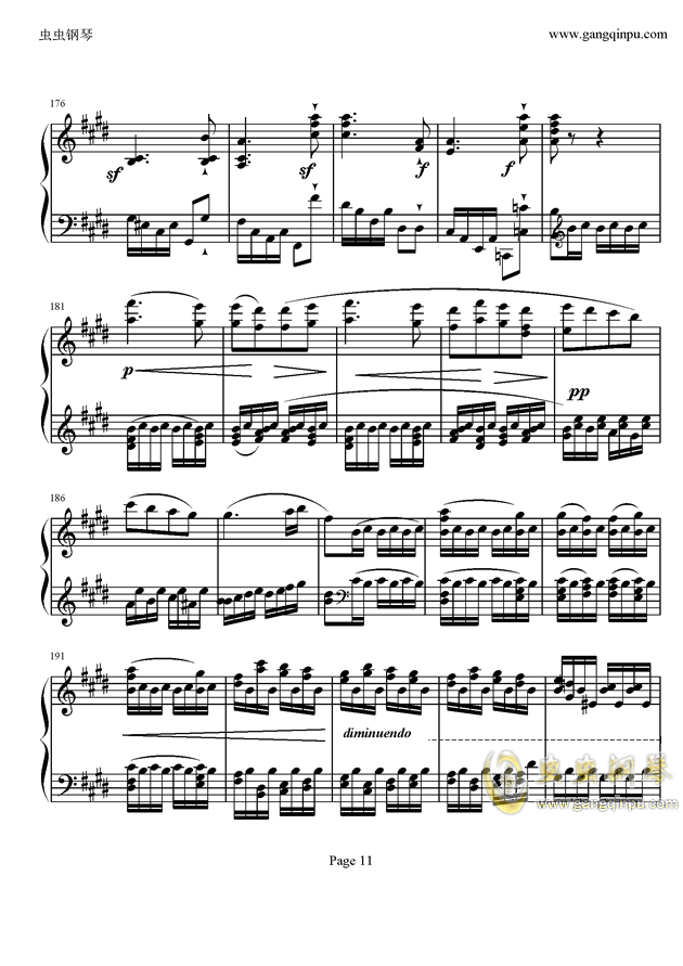 贝多芬第27钢琴奏鸣曲第二乐章钢琴谱
