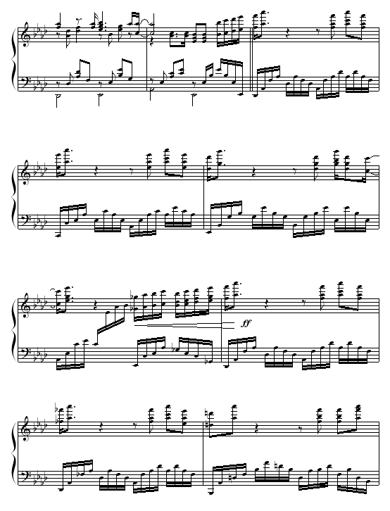 我的名字叫伊莲钢琴谱