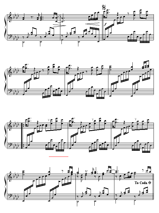 我的名字叫伊莲钢琴谱
