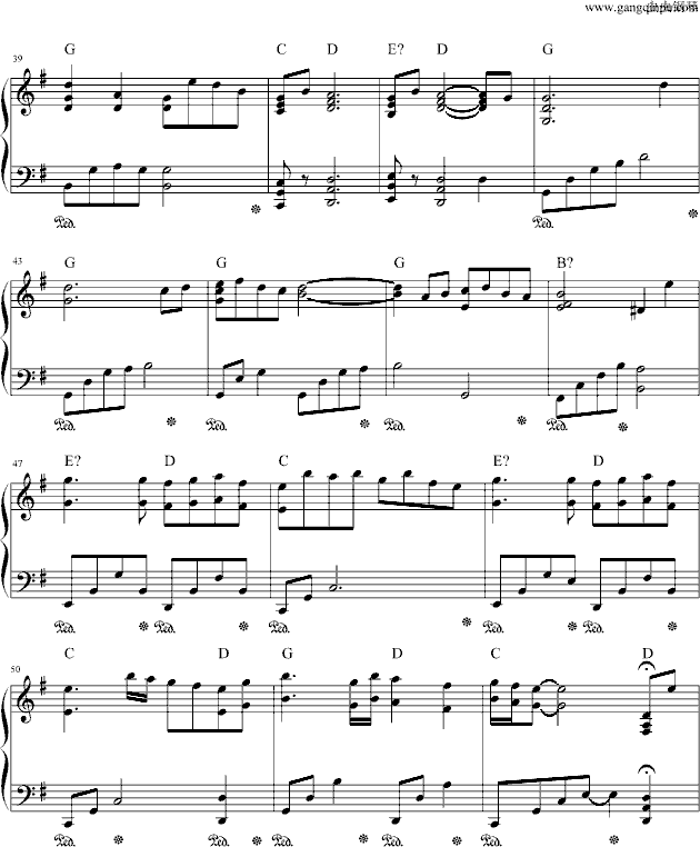 入殓师（memory)钢琴谱