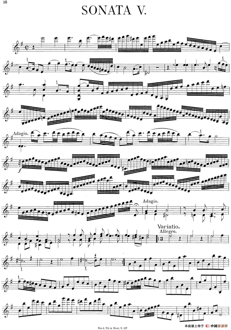 Biber Violin Sonata V