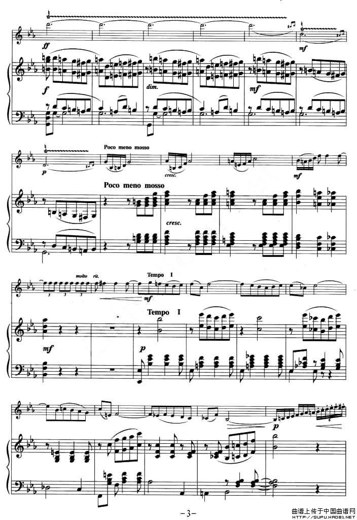 旋律-柴科夫斯基（小提琴+钢琴伴奏）