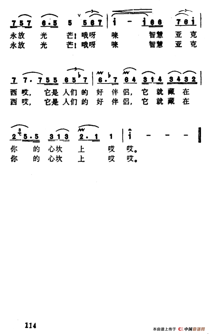 智慧之歌（歌剧《第一百个新娘》选曲）