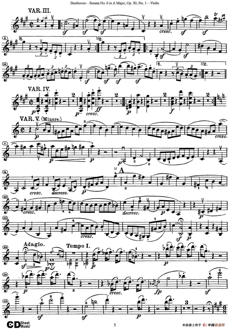 Violin Sonata No.6 in A Major Op.30 No.1_3