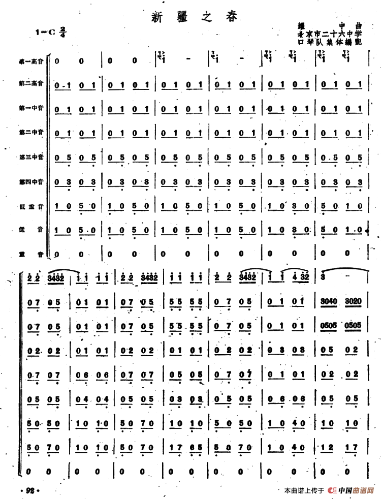 新疆之春（合奏）