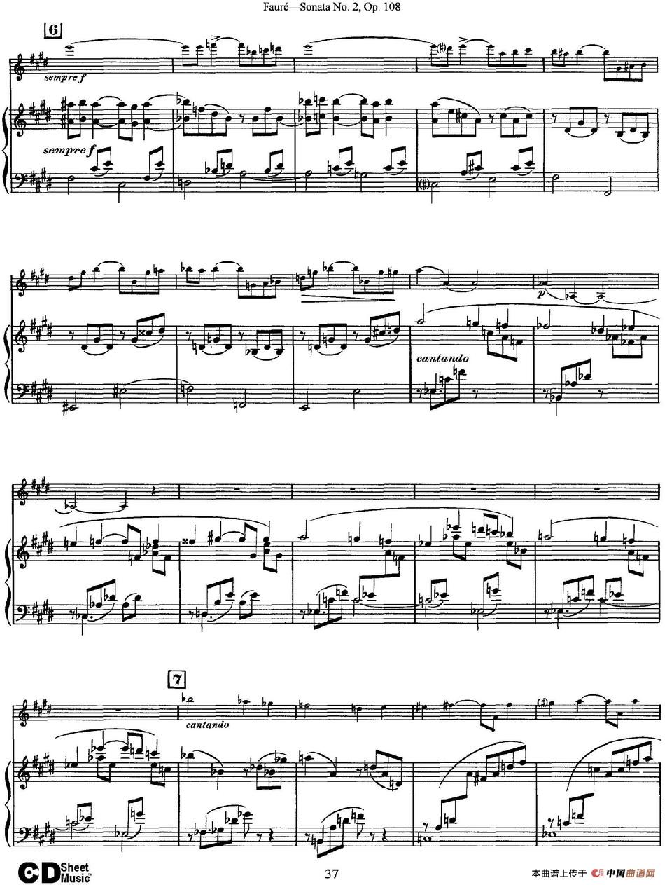 Violin Sonata No.2 Op.108（小提琴+钢琴伴奏）