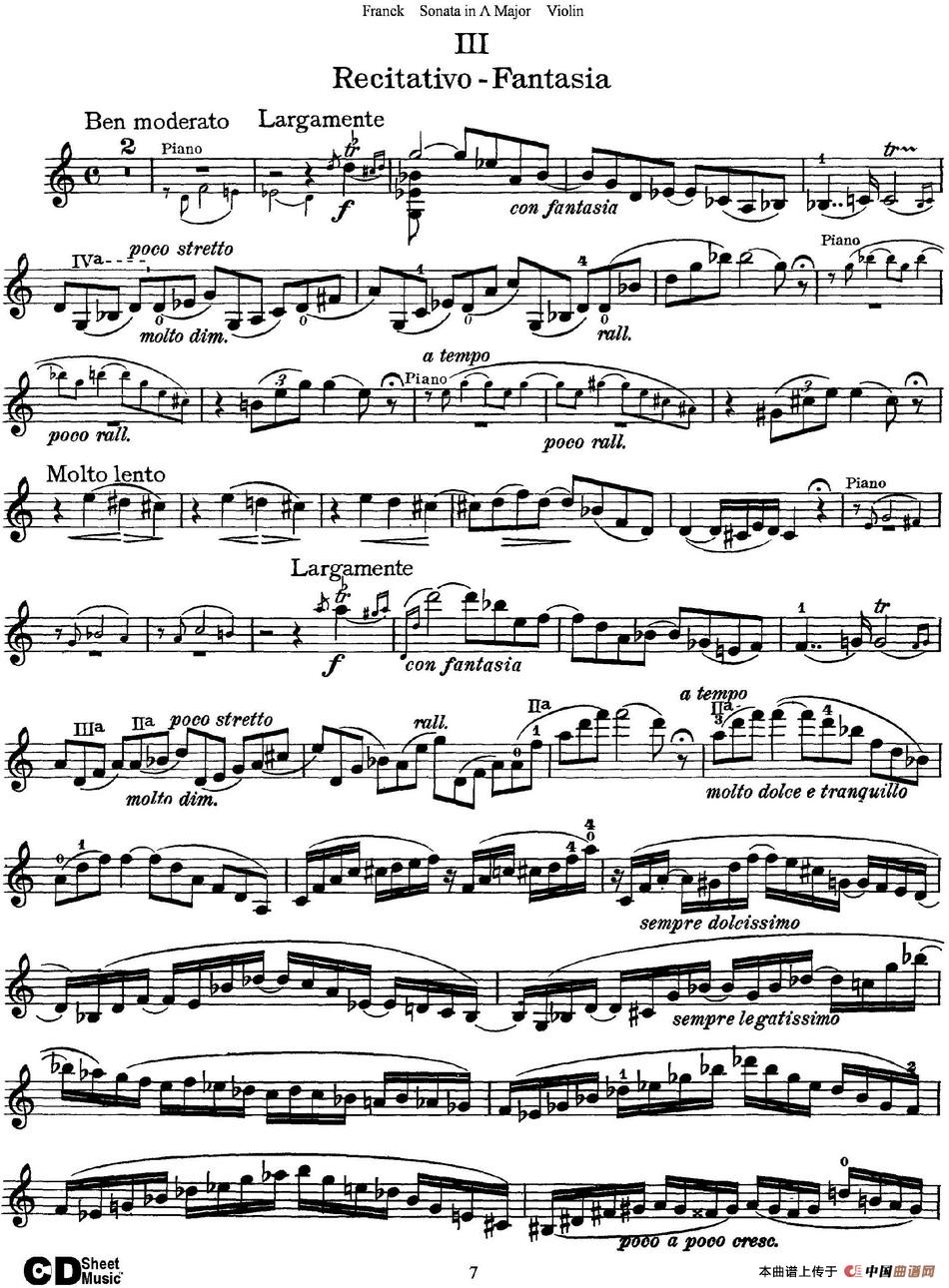 Franck Sonata in A Major