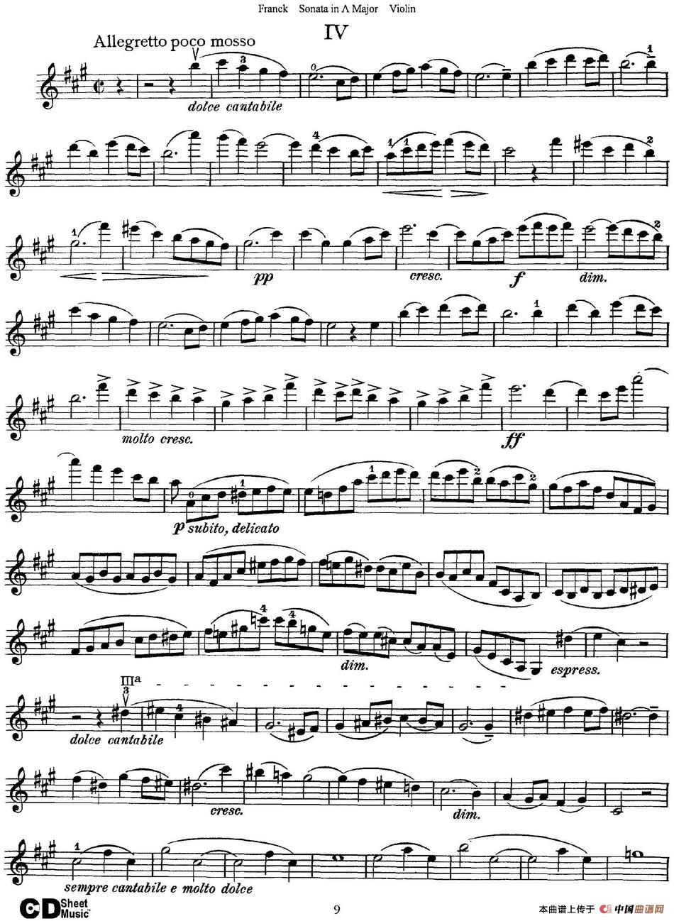 Franck Sonata in A Major
