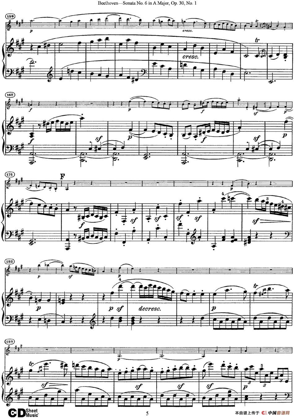 Violin Sonata No.6 in A Major Op.30 No.1（小提琴+钢琴伴奏