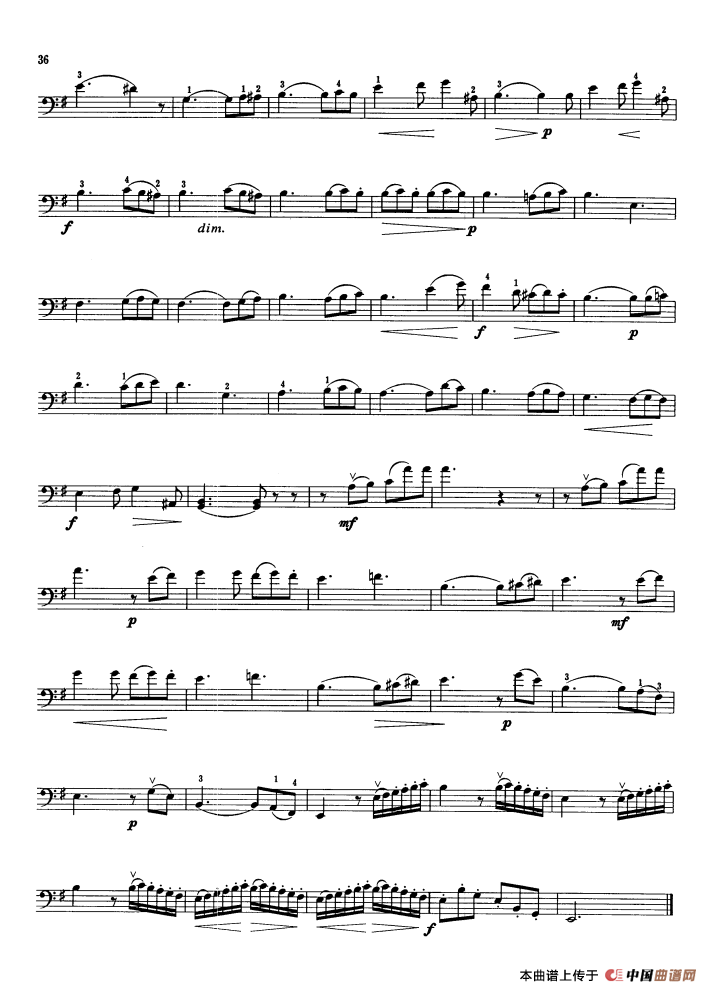 第四奏鸣曲 Op.38（大提琴）