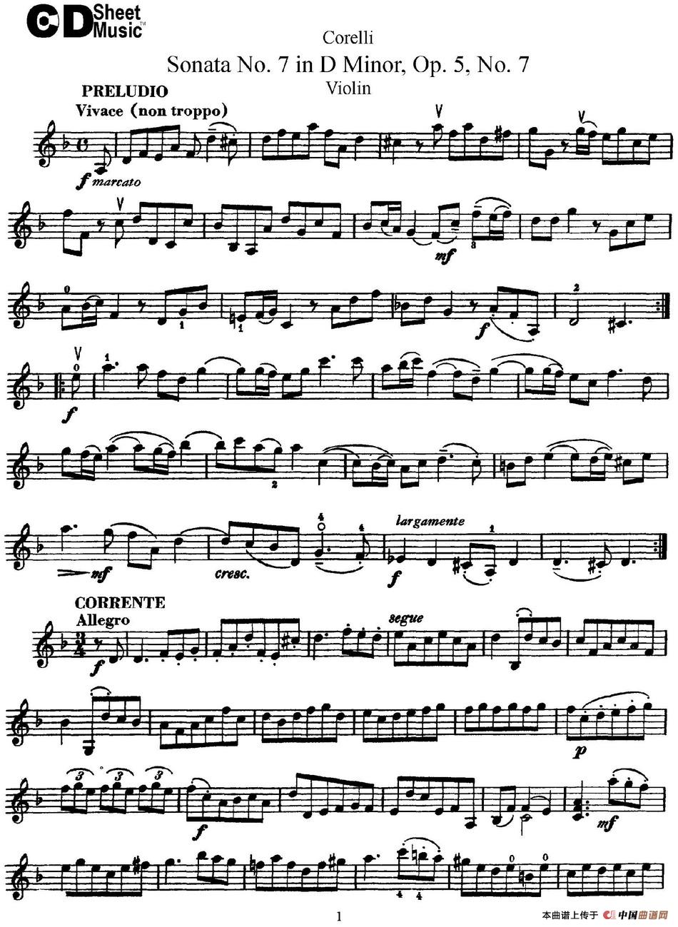 Sonata No.7 in D MinorOp.5 No.7