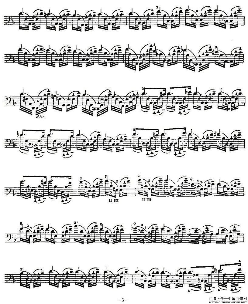 PIATTI 12 Caprices 之5（大提琴）