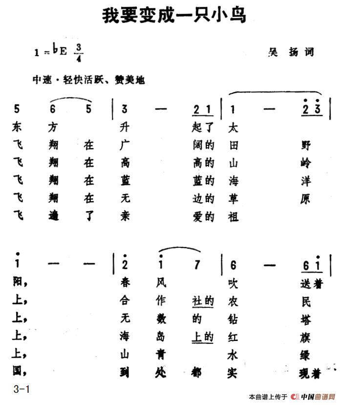 我要变成一只小鸟