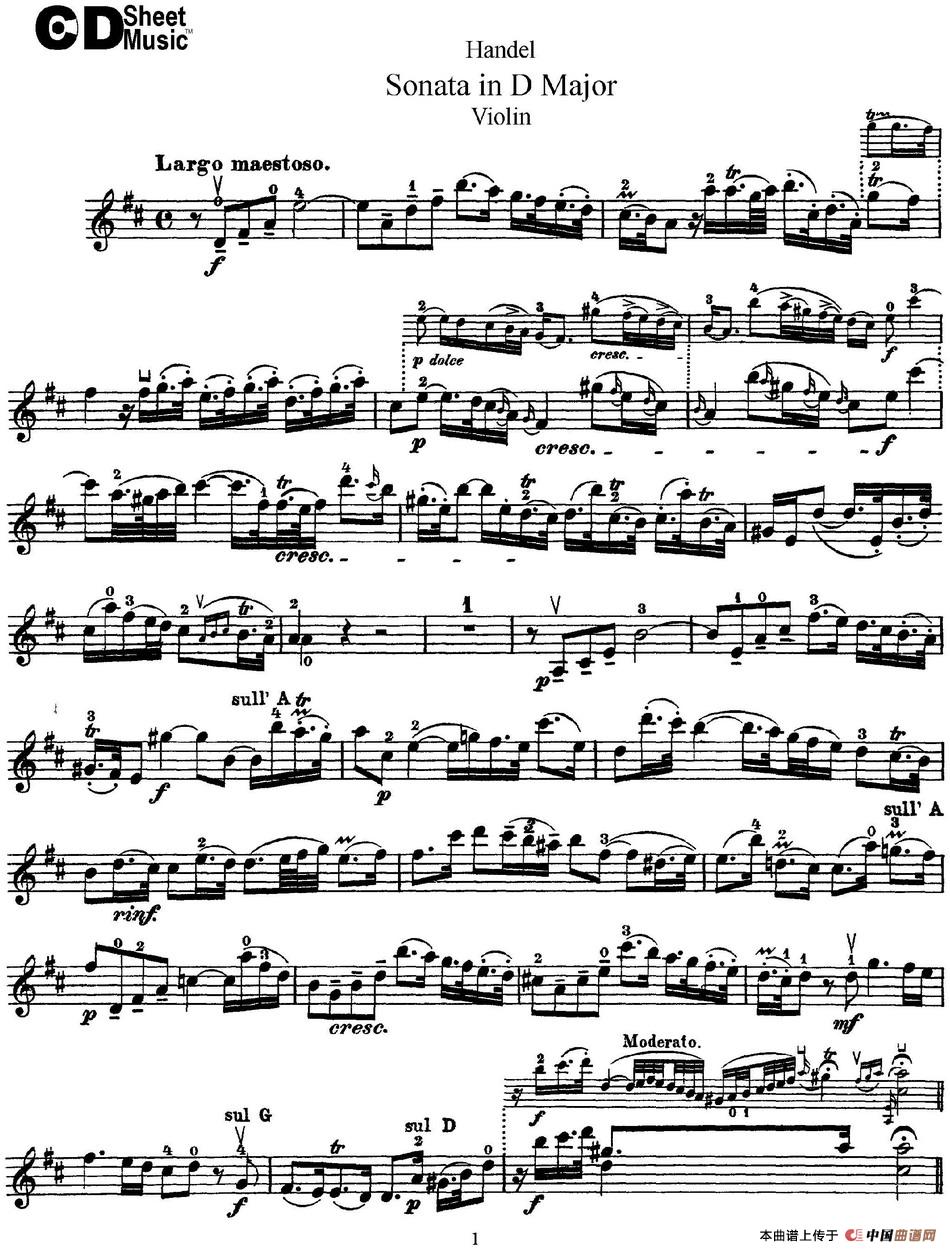 Violin Sonata No.4 in D major